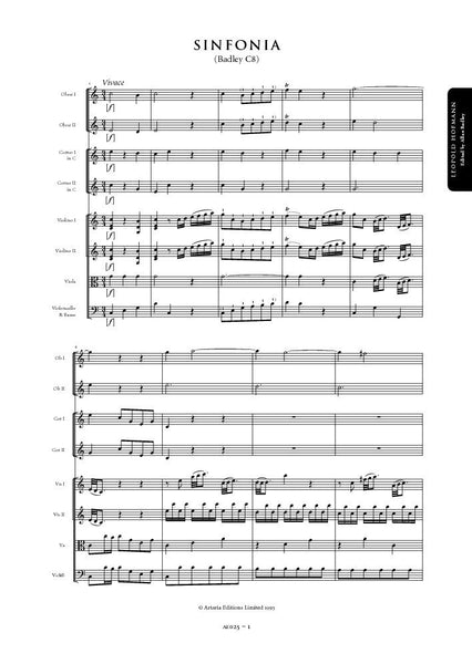 Hofmann, Leopold: Symphony in C major (Badley C8) (AE025)