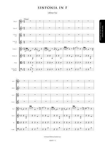 Dussek, Franz Xaver: Symphony in F major (Altner F4) (AE072)