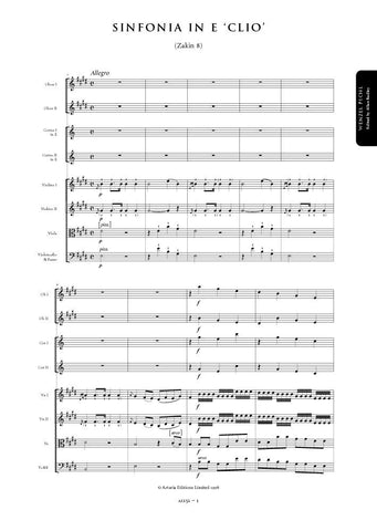 Pichl, Wenzel: Symphony in E major Clio (Zakin 8) (AE151)