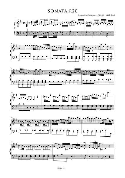 Cimarosa, Domenico: 4 Keyboard Sonatas (AE399)