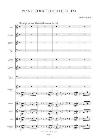Ries, Ferdinand: Piano Concerto No.6 in C Major, Op.123 (AE420)