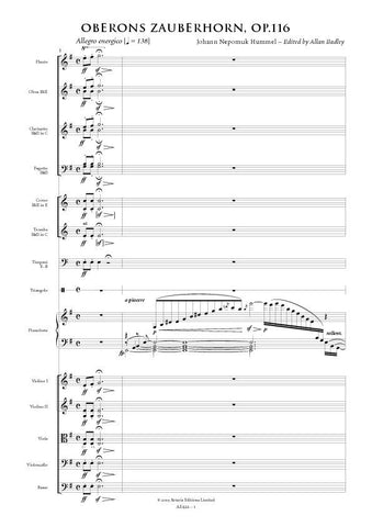 Hummel, Johann Nepomuk: Oberons Zauberhorn, Op.116 Fantasie for Pianoforte & Orchestra (AE422) (*2009 Version)