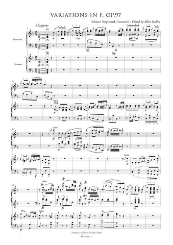 Hummel, Johann Nepomuk: Variation in F, Op.97 [Study Edition] (AE423/SE)