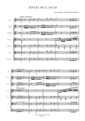 Winter, Peter: Septet in E flat, Op.10 (AE474)