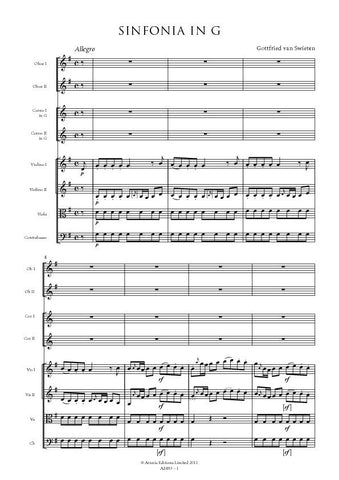 van Swieten, Gottfried: Sinfonia in G (AE493)