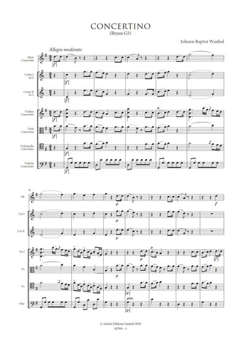 Wanhal, Johann Baptist: Concertino in G major (Bryan G5) (AE504)