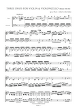 Pleyel: Three Duos for Violin and Violoncello (Ben 504-506) - 1st page