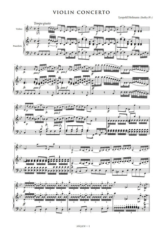 Hofmann, Leopold: Violin Concerto in B flat major (Badley Bb1) [Study Edition] (AE032/SE)
