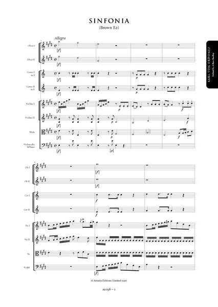 Ordonez, Karl von: Symphony in E major (Brown E2) (AE058)