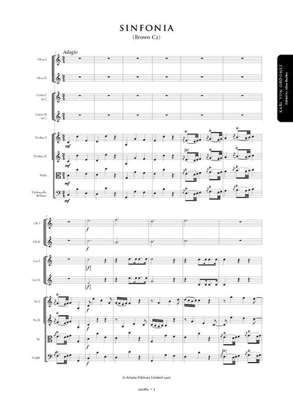 Ordonez, Karl von: Symphony in C major (Brown C2) (AE061)