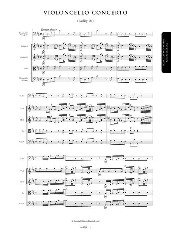 Hofmann, Leopold: Cello Concerto in D major (Badley D1) (AE063)
