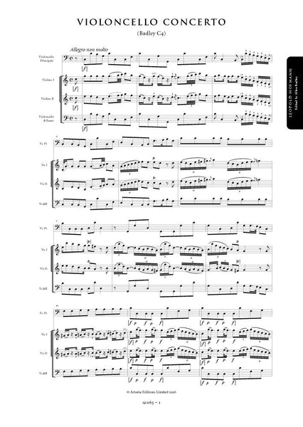 Hofmann, Leopold: Cello Concerto in C major (Badley C4) (AE065)