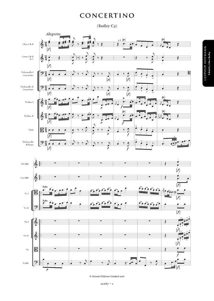 Hofmann, Leopold: Concertino in C major (Badley C3) (AE067)