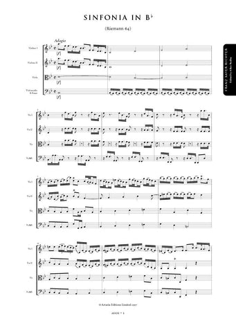 Richter, Franz Xaver: Symphony No. 64 in B flat major (AE121)