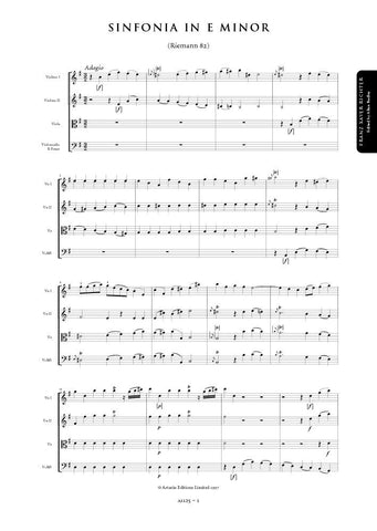Richter, Franz Xaver: Symphony No. 82 in E minor (AE125)