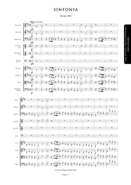 Dittersdorf, Carl Ditters von: Symphony in D major (Grave D6) (AE133)