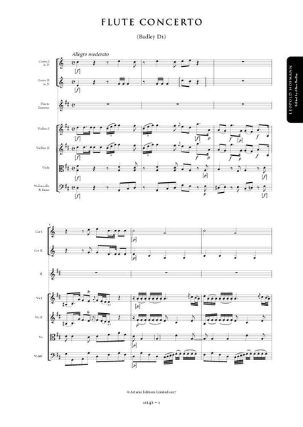 Hofmann, Leopold: Flute Concerto in D major (Badley D1) (AE142)