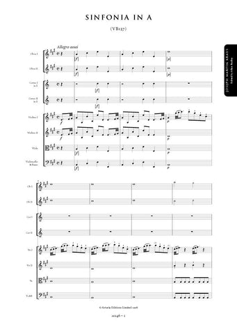 Kraus, Joseph Martin: Sinfonia in A major (VB127/ VB128) (AE146)