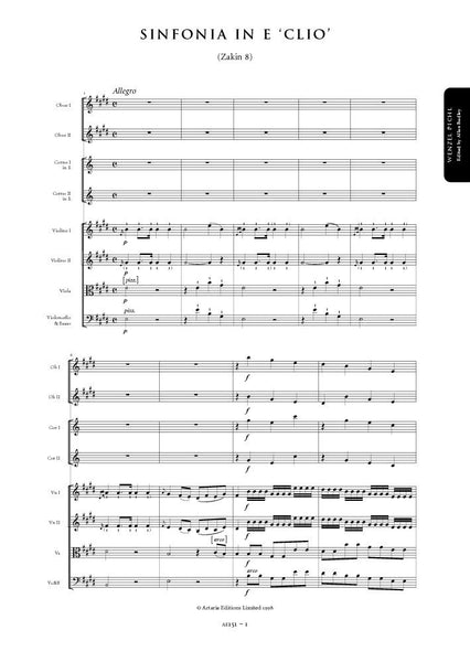 Pichl, Wenzel: Symphony in E major Clio (Zakin 8) (AE151)