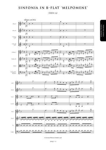 Pichl, Wenzel: Symphony in B flat major Melpomene (Zakin 14) (AE152)