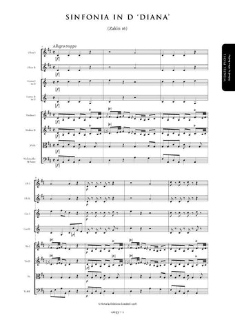 Pichl, Wenzel: Symphony in D major Diana (Zakin 16) (AE153)