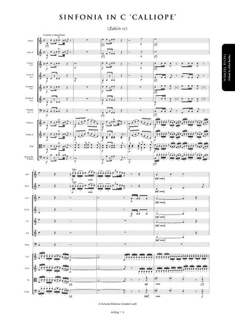Pichl, Wenzel: Symphony in C major Calliope (Zakin 11) (AE154)