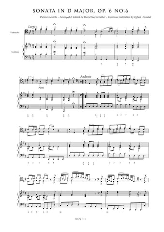 Locatelli, Pietro: Sonata in D major, Op. 6, No. 6 (AE174)