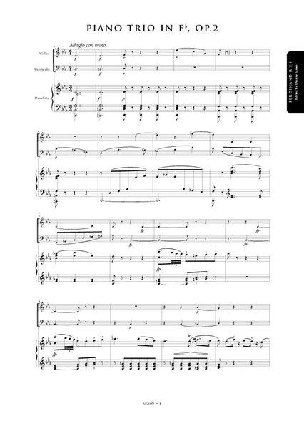 Ries, Ferdinand: Piano Trio in E flat major, Op. 2 (AE208)