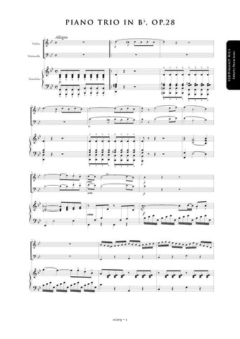 Ries, Ferdinand: Piano Trio in B flat major, Op. 28 (AE209)