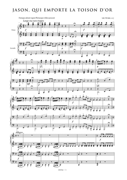 Dittersdorf, Carl Ditters von: Sonate Jason, qui emporte la Toison d'or (AE214)