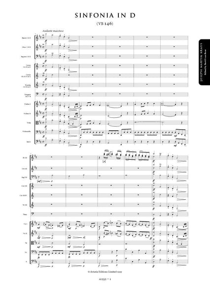 Kraus, Joseph Martin: Sinfonia in D major Riksdagssymfoni (VB 146) (AE252)