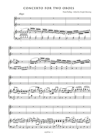 Ferling, Franz: Double Oboe Concerto in F major [Study Edition] (AE376/SE)