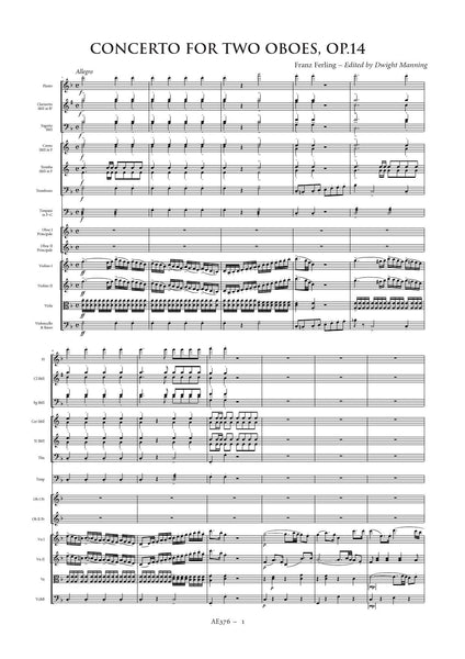 Ferling, Franz: Double Oboe Concerto in F major (AE376)