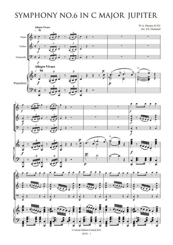 Hummel, Nepomuk Hummel: Mozart's Six Grand Symphonies No.6 in C Major, K.551, 'Jupiter' (AE551)