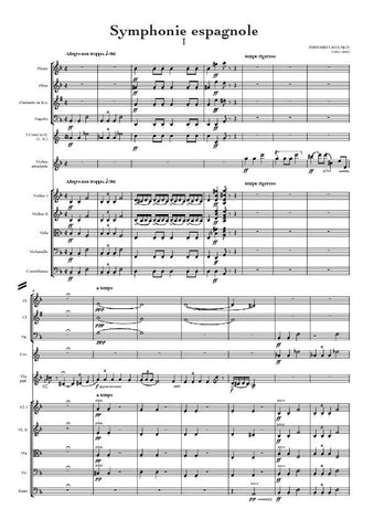 Lalo, Eduard: Symphonie espagnole, Op. 21 (arr. for String Quintet & Wind Quintet) (AEGC13)